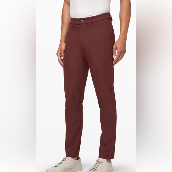 lululemon athletica Men's Dark Red Chinos - Picture 1 of 8